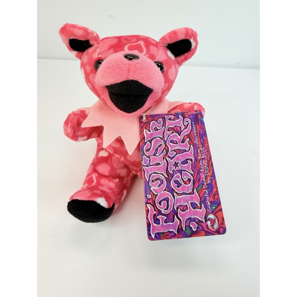 Foolish Heart Grateful Dead Bean Bear Plush 7" By Liquid Blue
